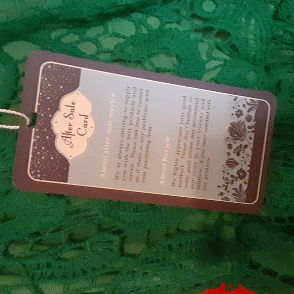 Set of two women's cocktail dresses green and red. XL - Picture 3 of 7